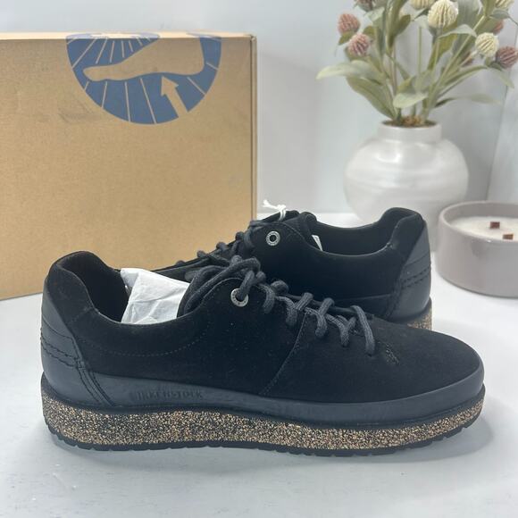 Birkenstock Honnef Low Suede Leather Sneaker Black 1019328 Women 8/Men 6 - Picture 7 of 10